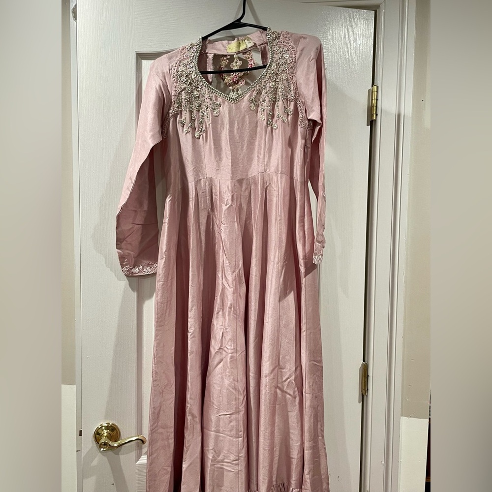 *SOLD* Farah Talib Aziz “Magnolia Rose” Saree Dress • Size XS • Pre-Loved - Picture 5 of 7